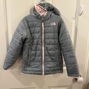 North Face reversible down jacket